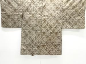 大正ロマン　菱華紋織り出し本場村山泥大島紬羽織